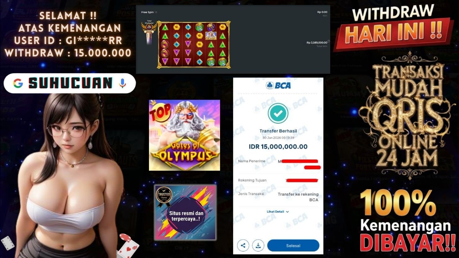 SUHUCUAN JACKPOT SLOT GATES OF OLYMPUS